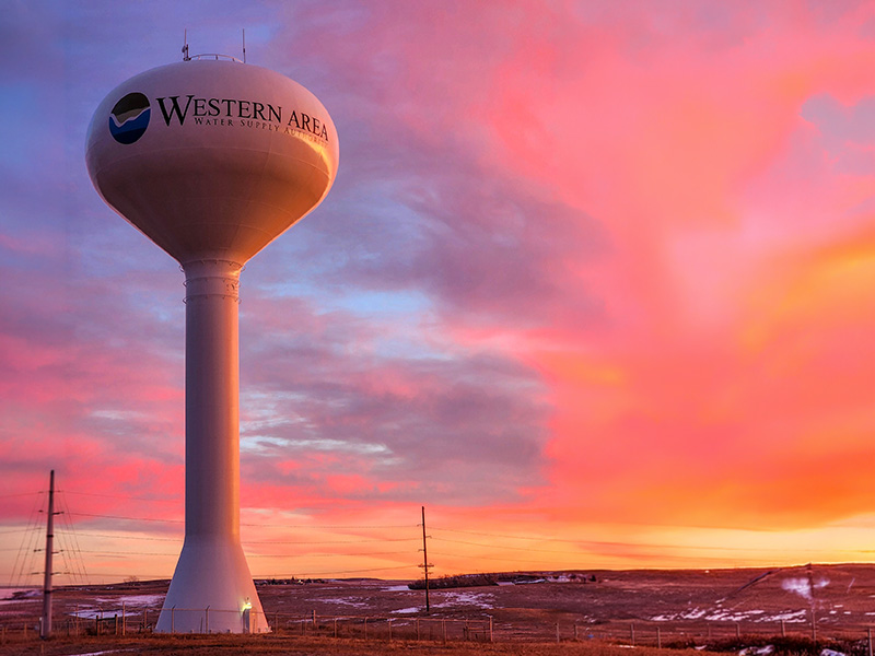 Northwest North Dakota landscape — WAWSA service area
